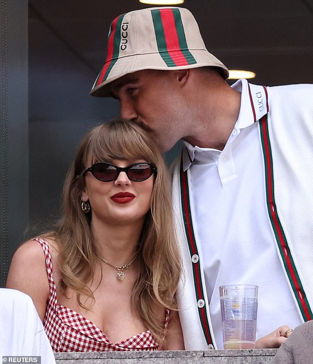 Swift attended the US Open Men's final with boyfriend Travis Kelce earlier in September