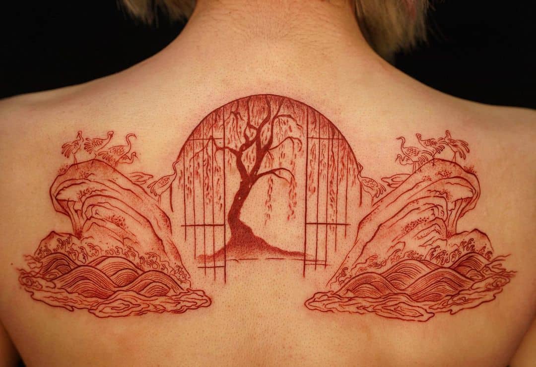 12 Fierce Red Ink Tattoo Examples