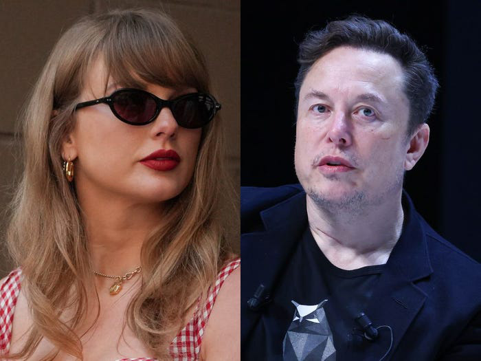 Tỉ phú Elon Musk 'gây chiến' với Taylor Swift - Ảnh 1.