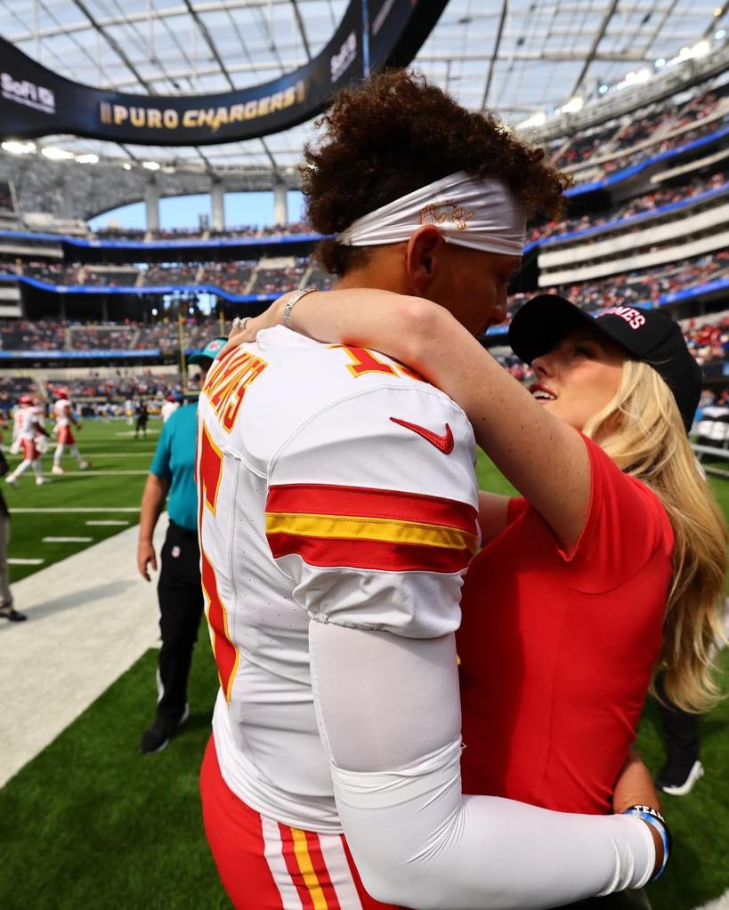 Patrick Mahomes and Brittany Mahomes via Instagram